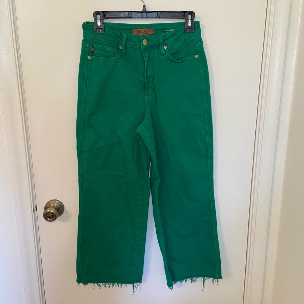 Judy Blue Vibrant Green Ankle Jeans